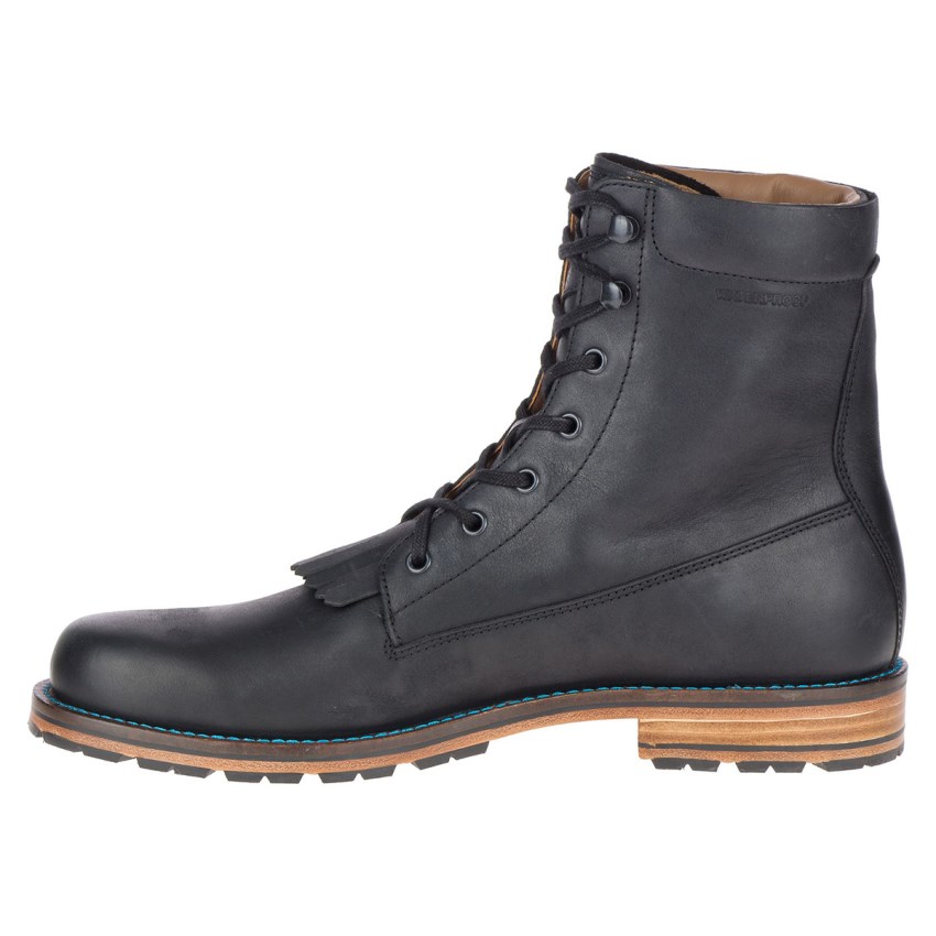 Bottes Merrell Wayfarer Lace Leather Noir Homme | B.I.UZDS